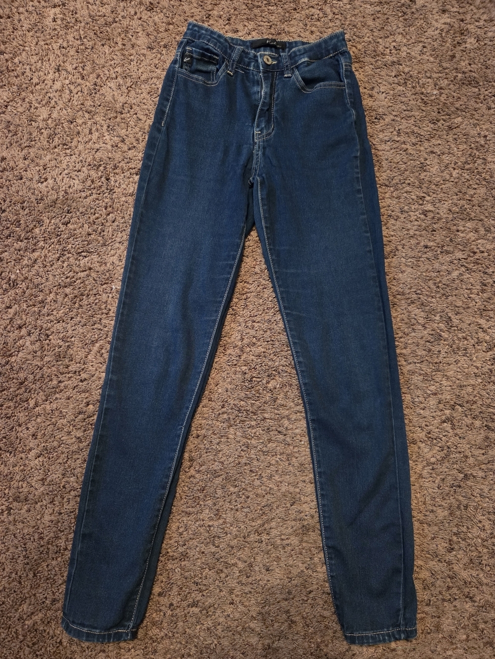 Dark Wash High-Rise Skinny Jeans Kinkade